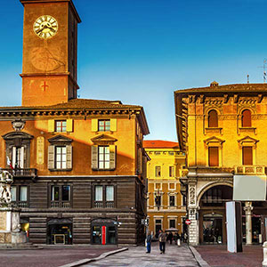 Veduta di Piazza del Duomo a Reggio Emilia, Emilia-Romagna