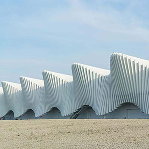 Stazione ferroviaria ad alta velocità Mediopadana di Reggio Emilia dell'architetto Santiago Calatrava